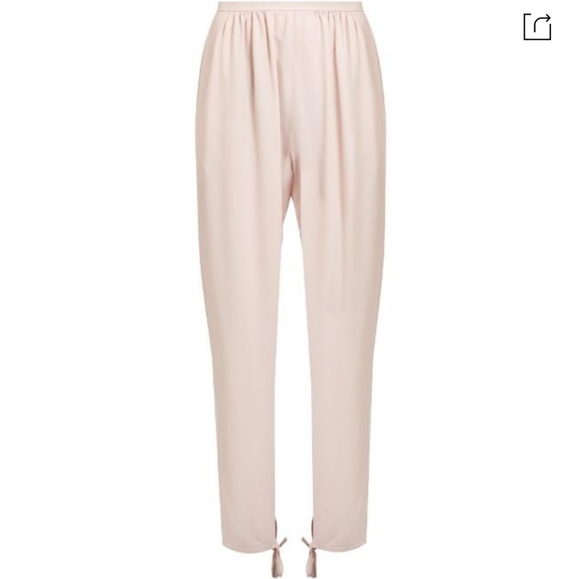 🍒NWT🍒 CHLOÉ CHIC BABY PINK PARISIAN TROUSERS - Picture 4 of 8